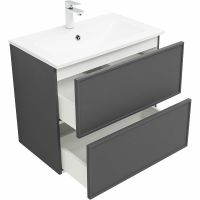 Товар: Тумба под раковину Aquanet Арт 75 подвесная Ясень графит арт-329064 - фото 3 Тумба под раковину Aquanet Арт 75 подвесная Ясень графит арт-329064 — фото 3, Тумбы под раковину