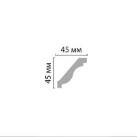 Карниз Decomaster 2400x45x45 мм арт-96612 — фото 2, Карнизы