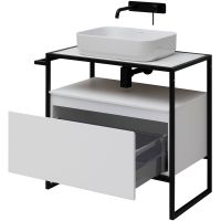 Тумба под раковину Allen Brau Priority 80 Белая матовая арт-1.31002.WM — фото 11, Тумбы под раковину