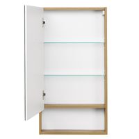 Зеркальный шкаф Aquaton Сканди 45 Белый Дуб рустикальный арт-1A252002SDZ90 — фото 2, Зеркальные шкафы в ванную