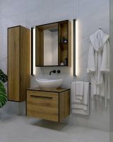 Тумба под раковину Bellezza Бруно 70 подвесная Табакко арт-4632211090493 — фото 2, Тумбы под раковину