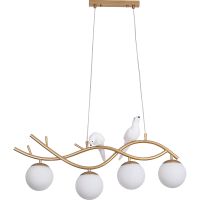 Люстра Artelamp Eltanin Белая Золото арт-A3422SP-4GO — фото 1, Люстры