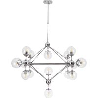 Люстра Artelamp Bolla Прозрачная Хром арт-A1664SP-15CC — фото 1, Люстры