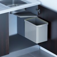 Ведро для мусора Alveus Albio 16L Серое арт-224310 — фото 2, Мусорные ведра