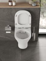 Комплект унитаза с инсталляцией Orange с сиденьем Микролифт и клавишей смыва Хром глянцевый арт-CI01-100W+APB200 — фото 10, Комплекты унитаз + инсталляция