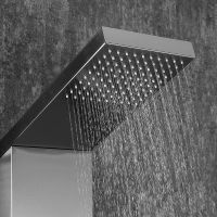 Товар: Душевая панель Frap с гидромассажем Сатин Хром арт-F24005-5 - фото 2 Душевая панель Frap с гидромассажем Сатин Хром арт-F24005-5 — фото 2, Душевые панели