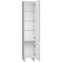 Шкаф пенал Brevita Victory 35 R Серый шелк арт-VIC-05035-500R — фото 3, Пеналы для ванной комнаты