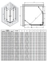 Душевой уголок New Trendy Avexa Black 120x100 профиль Черный стекло прозрачное арт-EXK-1622 — фото 13, Прямоугольные душевые уголки