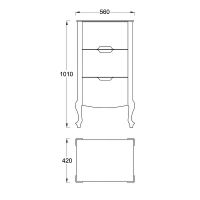 Товар: Комод Veedi Rustika 95 Белый Черный арт-RST000K - фото 5 Комод Veedi Rustika 95 Белый Черный арт-RST000K — фото 5, Комоды и тумбы для ванной комнаты