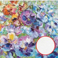 Фреска Ortograf Цветы 8000 Фактура бархат FX Флизелин (2,7*2,7) Разноцветный, Абстракция/Цветы/Живопись арт-8000 (бархат FX) — фото 1, Фрески