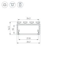 Товар: Профиль алюминиевый Arlight накладной Серебристый арт-027737 - фото 3 Профиль алюминиевый Arlight накладной Серебристый арт-027737 — фото 3, Профили для светодиодных лент