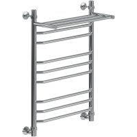 Водяной полотенцесушитель Ника Trapezium ЛТ (Г2) ВП 80/60 с полкой Хром арт-ЛТ Г2 ВП 80*60 — фото 1, Водяные полотенцесушители