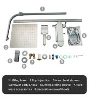 Душевая система Gappo G83 Хром арт-G2483 — фото 4, Душевые стойки