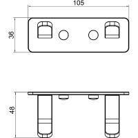 Вешалка для полотенец Schein Klimt Черная матовая арт-9213MB — фото 2, Крючки для полотенец