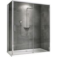 Душевой уголок Abber Komfort 140x100 профиль Хром стекло прозрачное арт-AG93140-S102 — фото 1, Прямоугольные душевые уголки