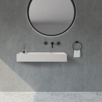 Раковина Abber Stein 80 Белая матовая арт-AS2648 — фото 4, Раковины подвесные