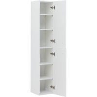 Шкаф пенал Aquanet Лукка 30 подвесной Белый глянцевый арт-178953 — фото 4, Пеналы для ванной комнаты