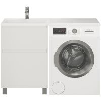 Товар: Тумба с раковиной Creto Cafor 120 L Белый глянец арт-19-W120L - фото 4 Тумба с раковиной Creto Cafor 120 L Белый глянец арт-19-W120L — фото 4, Тумбы с раковиной