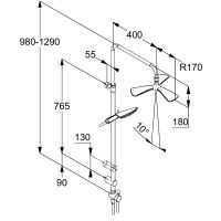 Товар: Душевая система Kludi Fizz Хром арт-6709305-00 - фото 3 Душевая система Kludi Fizz Хром арт-6709305-00 — фото 3, Душевые стойки