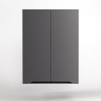 Подвесной шкаф Style Line Марелла 60 Люкс Plus Серый матовый антискрейтч арт-СС-00002423 — фото 1, Шкафы для ванной