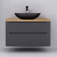 Товар: Тумба под раковину Jorno Wood 100 подвесная Серая арт-Wood.01.100/P/GR - фото 4 Тумба под раковину Jorno Wood 100 подвесная Серая арт-Wood.01.100/P/GR — фото 4, Тумбы под раковину