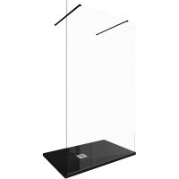 Душевая перегородка Allen Brau Infinity 2 120 профиль Черный браш стекло прозрачное арт-3.21045.BBA — фото 4, Душевые перегородки