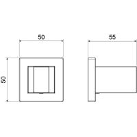 Держатель ручного душа Aquatek Хром арт-AQ2401CR — фото 2, Держатели для душа