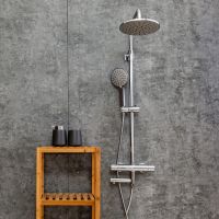 Душевая система Agger Thermo Хром арт-A2461100 — фото 13, Душевые стойки