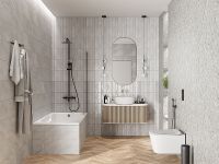 Керамический декор Gracia Ceramica Cameo Grey Серый 01 25х60 см арт-010300000248 — фото 4, Керамическая плитка