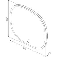 Зеркало AM.PM Func 65 с подсветкой с ИК-сенсорным выключателем арт-M8FMOX0651WGS — фото 10, Зеркала в ванную комнату