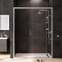 Товар: Душевая дверь AM.PM Gem 150 профиль Хром матовый стекло прозрачное арт-W90G-150-1-195MT - фото 6 Душевая дверь AM.PM Gem 150 профиль Хром матовый стекло прозрачное арт-W90G-150-1-195MT — фото 6, Раздвижные душевые двери