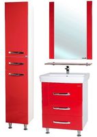 Зеркало Bellezza Рокко 80 с полкой Красное арт-4613713030033 — фото 2, Зеркала в ванную комнату