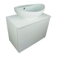 Тумба под раковину Orange Otto подвесная Белый глянцевый арт-Ot-75TuSTONE — фото 4, Тумбы под раковину