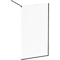 Душевая перегородка AM.PM Func 110 профиль Черный стекло прозрачное арт-W84WI-110-F1-BTE — фото 2, Душевые перегородки