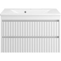 Тумба с раковиной Brevita Balaton 90 подвесная Белая матовая арт-УТ000014505 — фото 1, Тумбы с раковиной