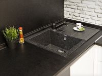 Товар: Кухонная мойка GranFest Quadro GF-Q780L Черная арт-Q-780 L чер - фото 2 Кухонная мойка GranFest Quadro GF-Q780L Черная арт-Q-780 L чер — фото 2, Кухонные мойки