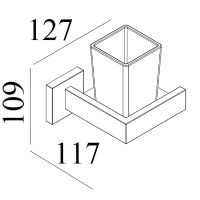 Стакан для зубных щеток Boch Mann CR-F25-H06 BM Нержавеющая сталь арт-10650 — фото 4, Стаканы для зубных щеток