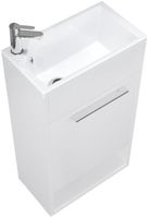 Тумба с раковиной 1MarKa Lira 40Н L Белая глянцевая арт-У85921 — фото 2, Тумбы с раковиной