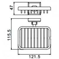 Товар: Мыльница Gappo G38 Хром арт-G3802-1 - фото 2 Мыльница Gappo G38 Хром арт-G3802-1 — фото 2, Мыльницы