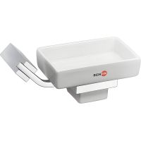 Мыльница Schein Watteau Белая Хром арт-122CS-R — фото 1, Мыльницы