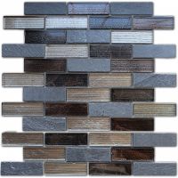 Товар: Мозаика Caramelle mosaic Naturelle 8 мм Alcantara Nero 26x29,8 см арт-00-00002463 - фото 1 Мозаика Caramelle mosaic Naturelle 8 мм Alcantara Nero 26x29,8 см арт-00-00002463 — фото 1, Мозаика