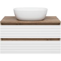 Товар: Тумба под раковину Brevita Dakota 80 подвесная Белая матовая Дуб Галифакс олово арт-DAK-09080-19/01-2Я - фото 2 Тумба под раковину Brevita Dakota 80 подвесная Белая матовая Дуб Галифакс олово арт-DAK-09080-19/01-2Я — фото 2, Тумбы под раковину