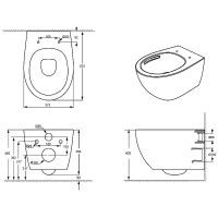 Унитаз Orange подвесной с сиденьем Микролифт арт-C07-150W — фото 14, Подвесные унитазы