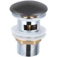 Донный клапан Vincea click-clack Антрацит матовый арт-DBS-216MA — фото 1, Донные клапаны