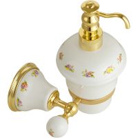 Дозатор для жидкого мыла Migliore Provance Золото Белый арт-17690 — фото 2, Дозаторы