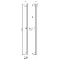 Электрический полотенцесушитель Terminus Дуо Стойка электро DUO круг 1600 Хром арт-4670078528308 — фото 5, Электрические полотенцесушители