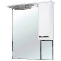 Товар: Зеркало со шкафом Bellezza Балтика 90 с подсветкой R Белое арт-4618915001010 - фото 1 Зеркало со шкафом Bellezza Балтика 90 с подсветкой R Белое арт-4618915001010 — фото 1, Зеркальные шкафы в ванную