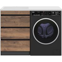 Товар: Тумба с раковиной Misty Коломбо 120 L Дуб Галифакс Антрацит арт-УТ000015587 - фото 2 Тумба с раковиной Misty Коломбо 120 L Дуб Галифакс Антрацит арт-УТ000015587 — фото 2, Тумбы с раковиной