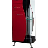 Шкаф пенал Bellezza Рио 50 L Черный Красный арт-4623606022212 — фото 3, Пеналы для ванной комнаты