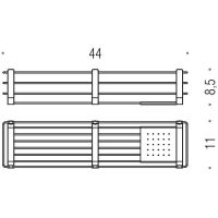 Полка корзина Colombo Design Angolare Черный матовый арт-B9633.NM — фото 3, Полки для ванной и душа